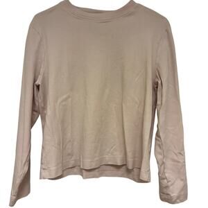 nu-in Long Sleeve 100% Light Pink Top Size XL